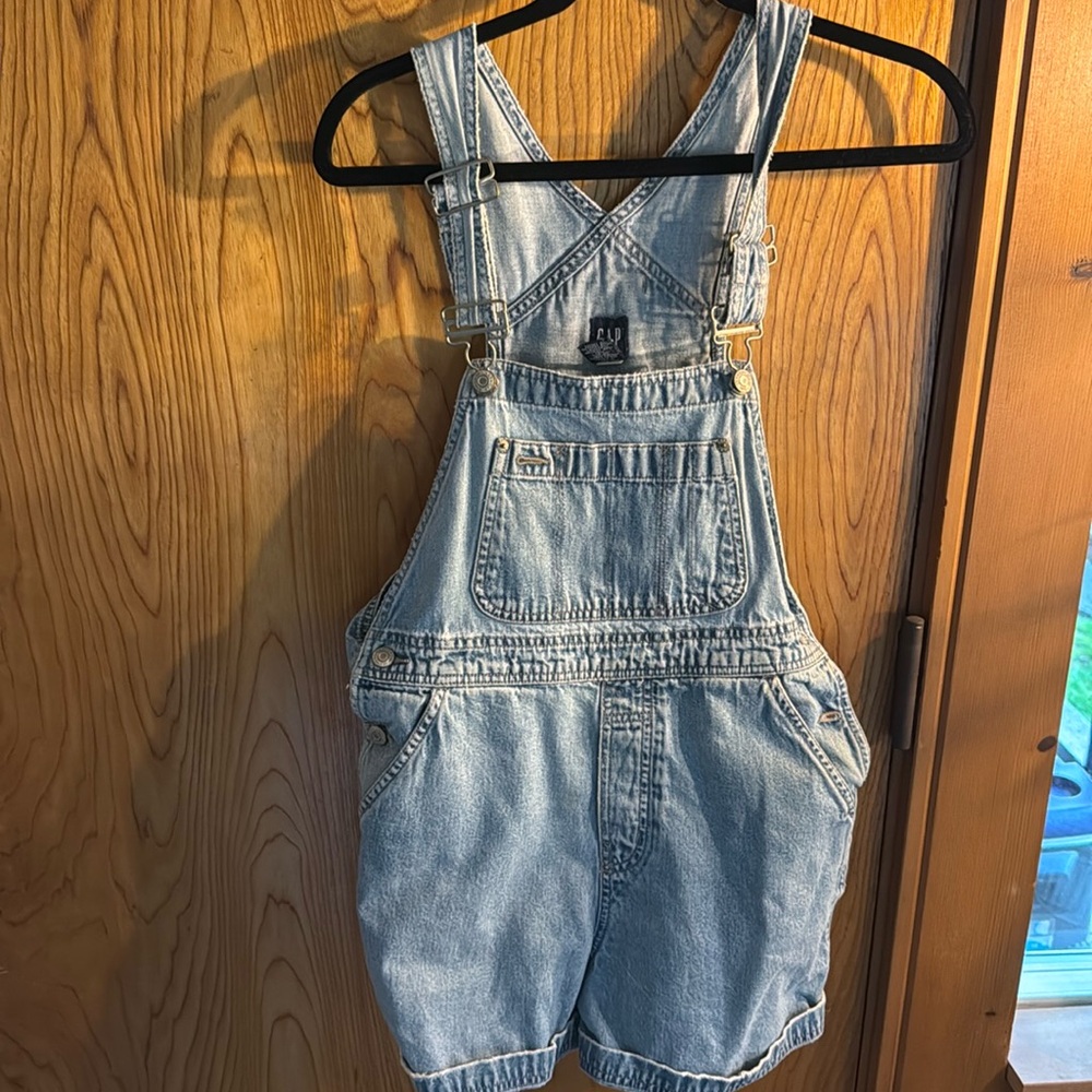 Vintage Gap Overall Jean Shorts